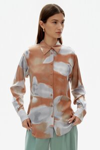 Finn-Flare Женская рубашка с цветочным орнаментом XS