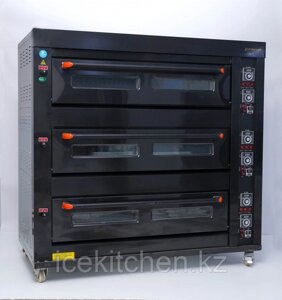 Печь газовая пекарская, жарочный шкаф 3*9