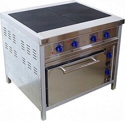 Плита электрическая 4 конфорки с духовым шкафом