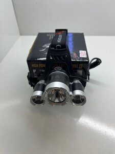 Фонарь налобный светодиодный HeadLamp 3 x CREE T6