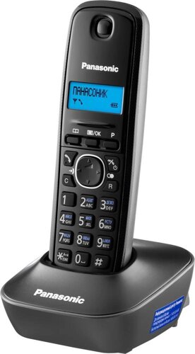 Радиотелефон Panasonic KX-TG1611RUR черный