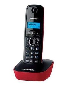 Радиотелефон Panasonic KX-TG1611RUR красно-черный