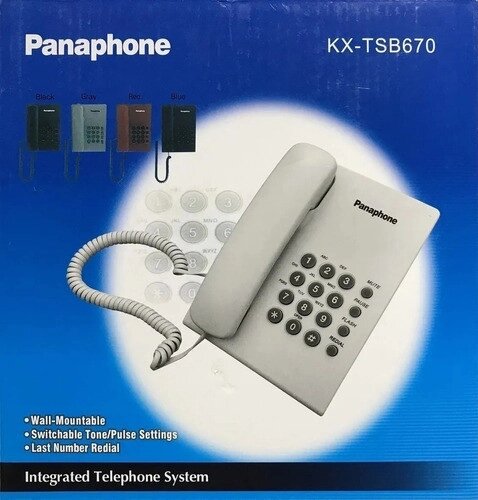 Телефон городской домашний Panaphone KX-TSB670