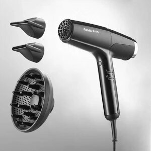 Фен BaByliss Pro BAB8550BE Falco Black/Silver