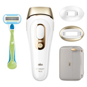 Фотоэпилятор Braun PL5154 Silk-expert IPL Pro 5, белый/золотистый