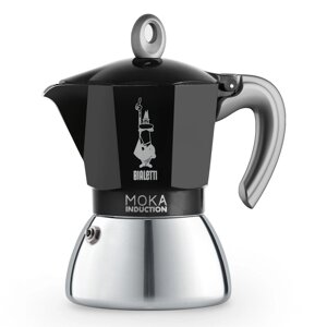 Гейзерная кофеварка Bialetti New Moka Induction 6934 черная