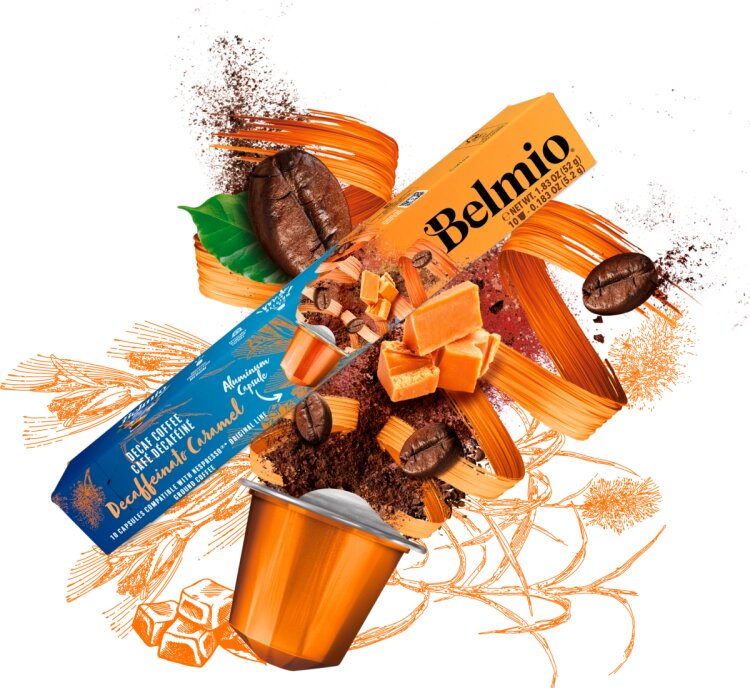 Nespresso Belmio Premium Decaffeinato Caramel Кофе в капсулах - скидка