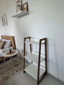 Стеллаж деревянный напольный для игрушек и книг Венге