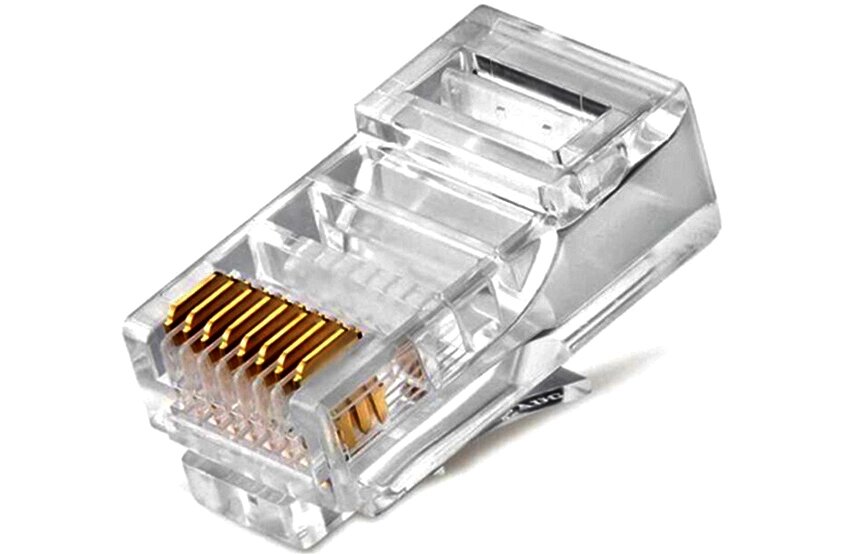 Коннектор Herzco RJ45 CAT6, 8P8C от компании ТОО Herz(Герц) - фото 1