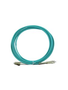 Патч-корд оптический Herzco SC/UPC-LC/UPC, мультимод, duplex, OM3, 3 метра