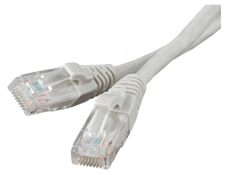 ПАТЧ-КОРД UTP CAT 5E, RJ45, 0,5 M (СЕРЫЙ) от компании ТОО Herz(Герц) - фото 1