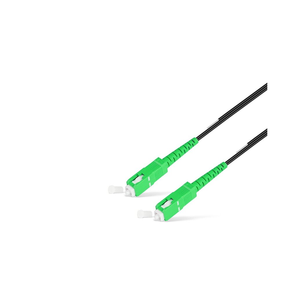 Абонентский FTTH Патч Корд SС/APC-SC/APC SM 1 м Black усил от компании icopy - фото 1