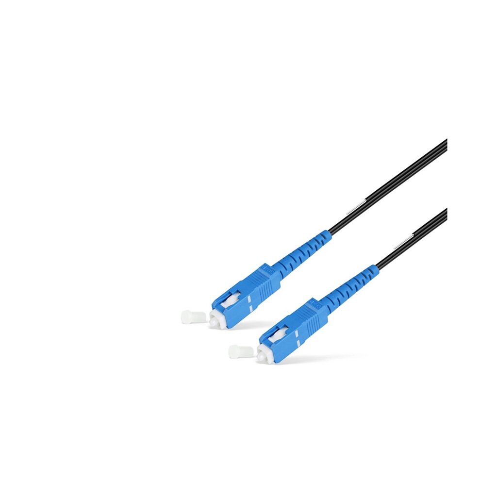 Абонентский FTTH Патч Корд SС/UPC-SC/UPC SM 1 м Black усил от компании icopy - фото 1