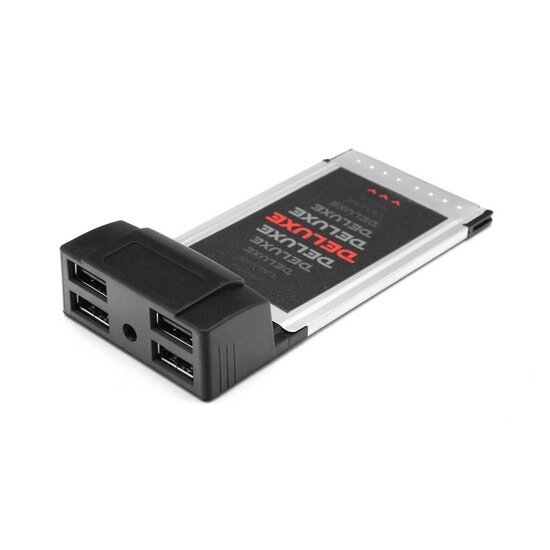 Адаптер Deluxe DLA-UH4 PCMCI Cardbus на USB HUB 4 Порта от компании icopy - фото 1