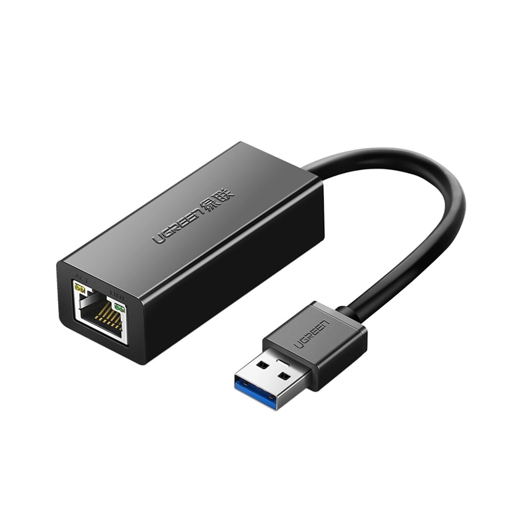 Адаптер Ugreen CR111/20256 USB3.0A на Ethernet Port RJ45 Черный от компании icopy - фото 1