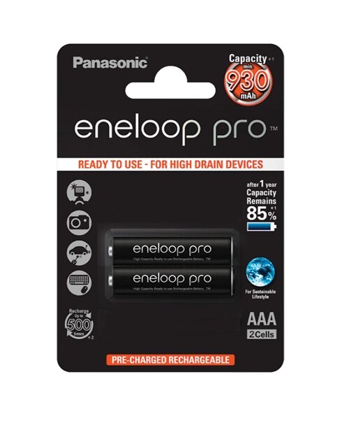 Аккумулятор Panasonic Eneloop Pro BK-4HCDE/2BE / 930 mAh AAA BL2 от компании icopy - фото 1