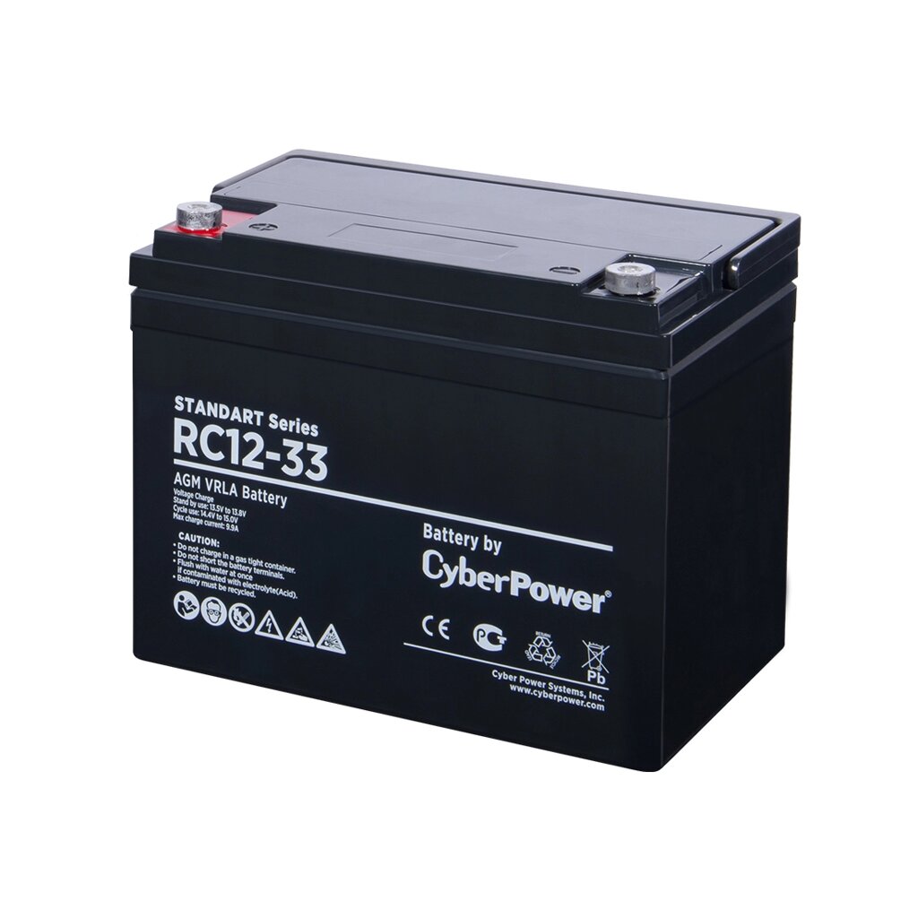 Аккумуляторная батарея CyberPower RC12-33 12В 33 Ач от компании icopy - фото 1