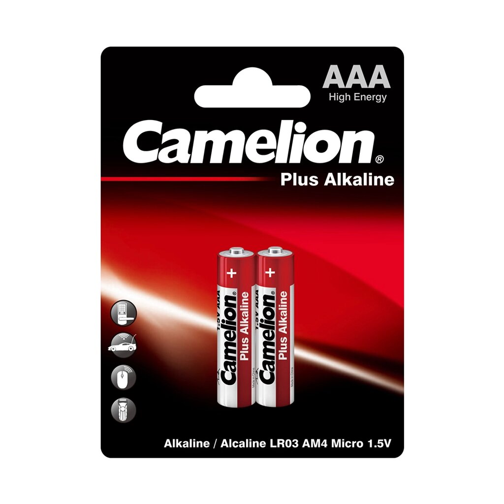 Батарейка CAMELION Plus Alkaline LR03-BP2 2 шт. в блистере от компании icopy - фото 1