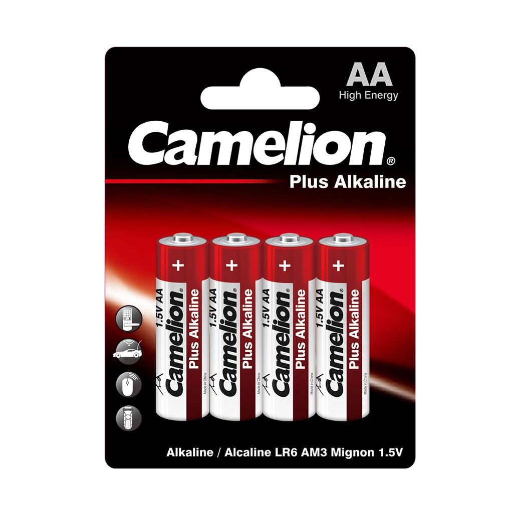 Батарейка CAMELION Plus Alkaline LR6-BP4 4 шт. в блистере от компании icopy - фото 1