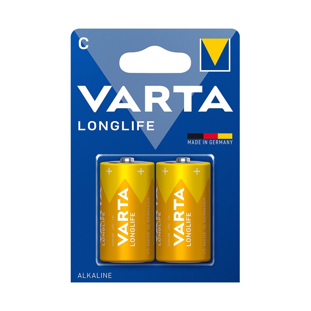 Батарейка VARTA Longlife Baby 1.5V - LR14/ C 2 шт. в блистере от компании icopy - фото 1