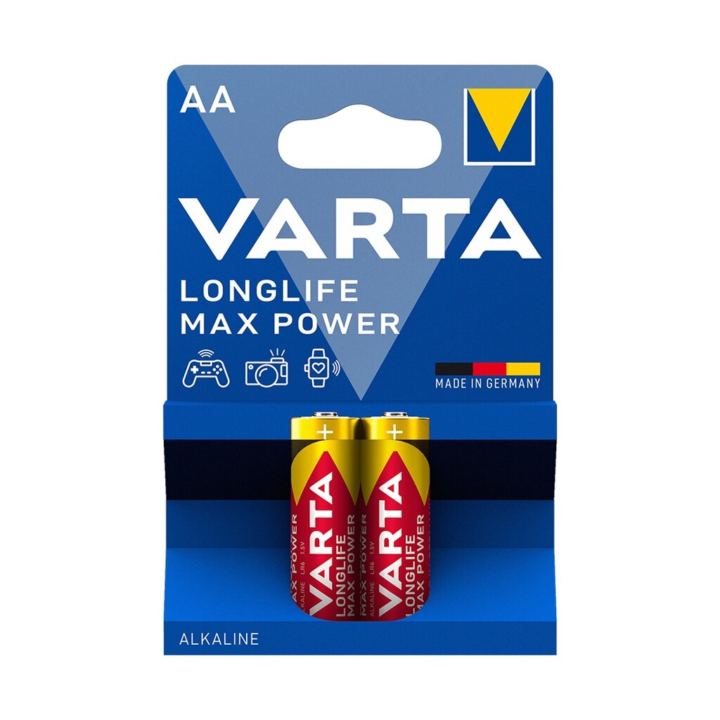 Батарейка VARTA Longlife Power Max Mignon 1.5V - LR6/AA 2 шт в блистере от компании icopy - фото 1