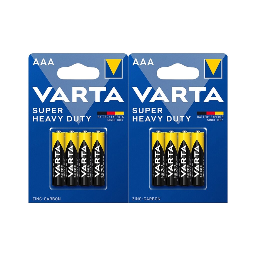 Батарейка VARTA Superlife (Super Heavy Duty) Micro 1.5V - R03P/AAA 8 шт. в блистере от компании icopy - фото 1