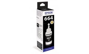 Чернила Epson C13T66414A L100/110/120/1300/132/200/210/222/300/312/350/355/362/366/456/550/555/566 черный