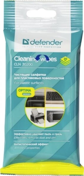 Чистящее салфетки Defender CLN 30200 Optima 20 шт от компании icopy - фото 1