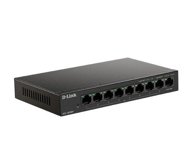 D-Link DES-1009MP/A1A Неуправляемый коммутатор с 8 портами (8 портов РоЕ 802.3af/at, PoE-бюджет 117 от компании icopy - фото 1