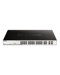 D-Link DGS-1210-28MP/FL1A Управляемый L2 PoE-коммутатор, 24x1000Base-T, 4xCombo 1000Base-T/SFP