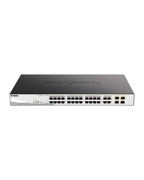 D-Link DGS-1210-28P/F3A  WebSmart коммутатор  24 порта 10/100/1000 с PoE + 4SFP от компании icopy - фото 1