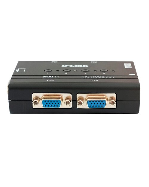 D-Link DKVM-4K/B3A 4-порт переключатель KVM с портами PS/2 и VGA от компании icopy - фото 1