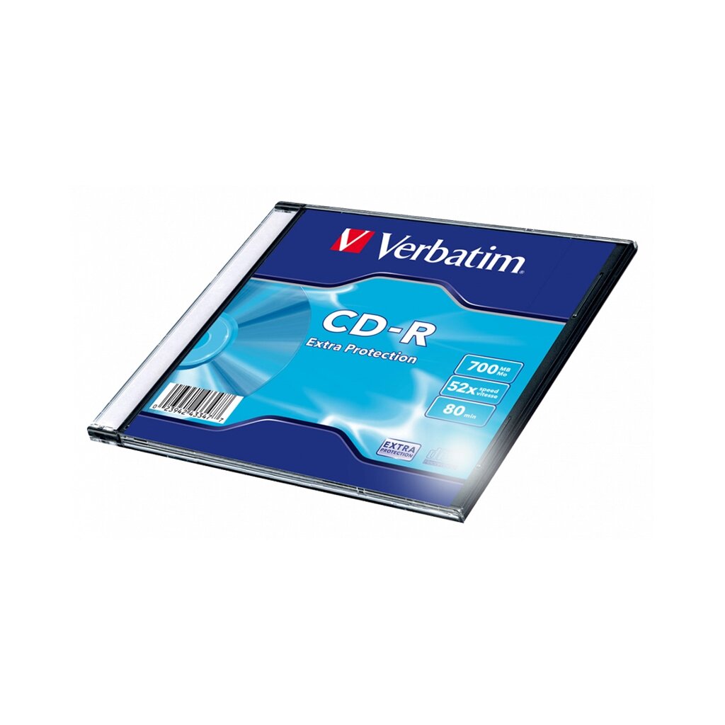 Диск CD-R Verbatim (43347) 700MB 1штук Незаписанный от компании icopy - фото 1