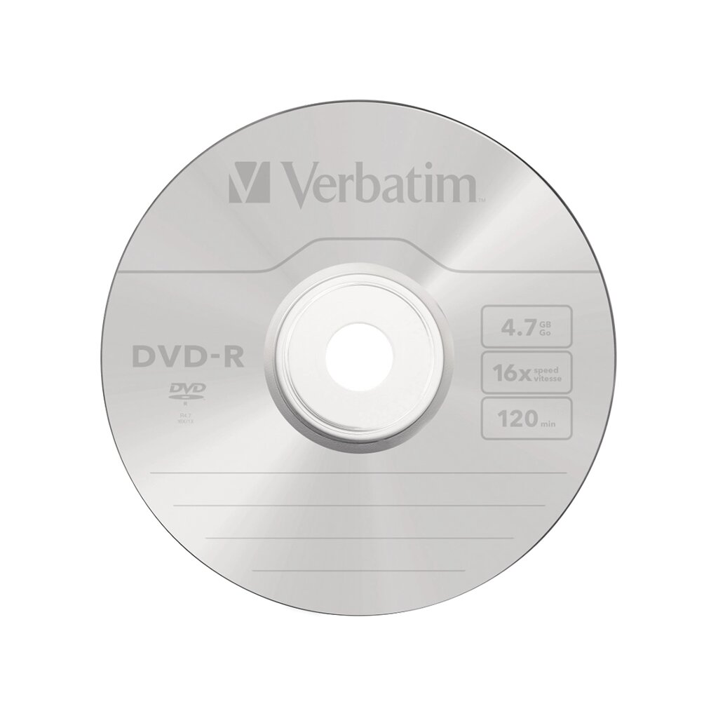 Диск DVD-R Verbatim (43523) 4.7GB 10штук Незаписанный от компании icopy - фото 1