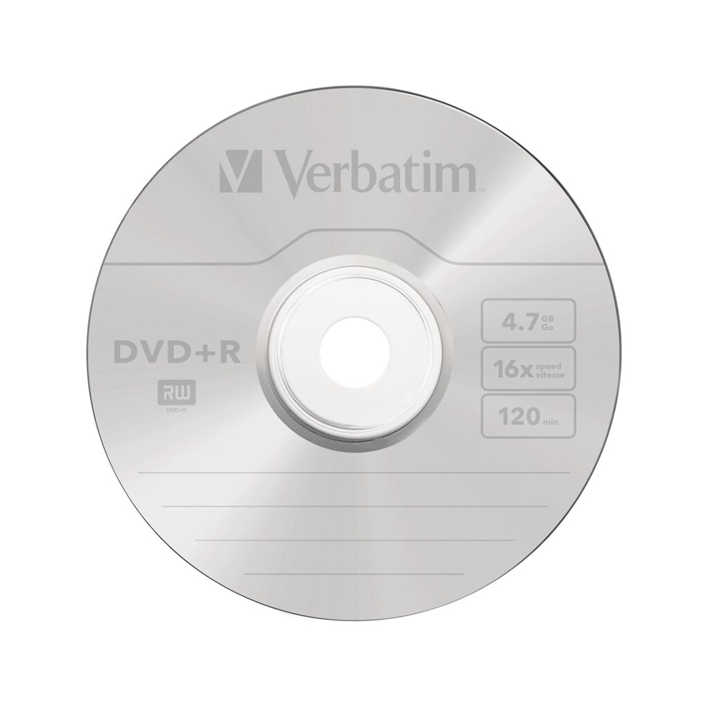 Диск DVD+R Verbatim (43550) 4.7GB 50штук Незаписанный от компании icopy - фото 1