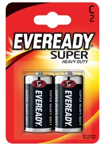 Элемент питания R14-C Eveready SHD 2 штуки в блистере