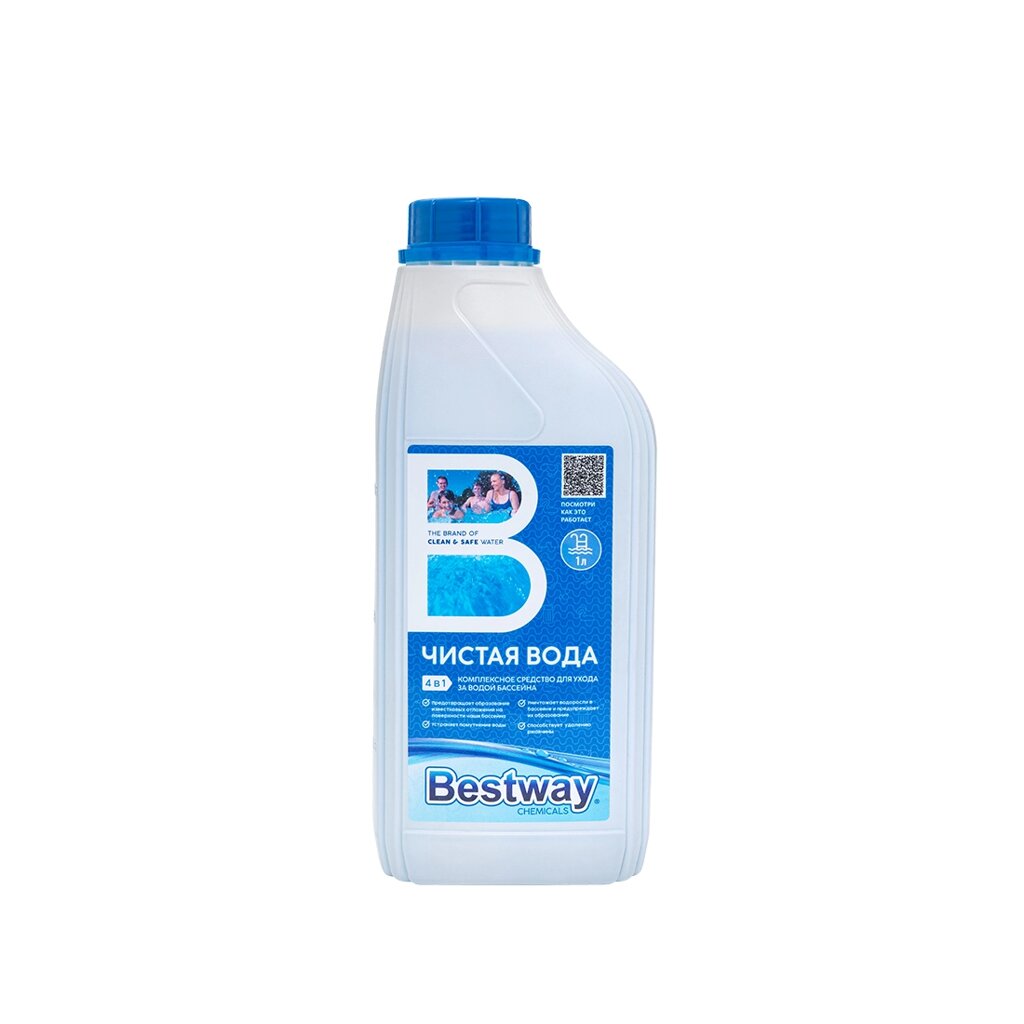 Химия для бассейна Bestway Chemicals ЧИСТАЯ ВОДА 1л. B1909206 от компании icopy - фото 1