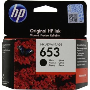 Hp Оригинальный струйный картридж HP 653 Ink Advantage, черный (3YM75AE)