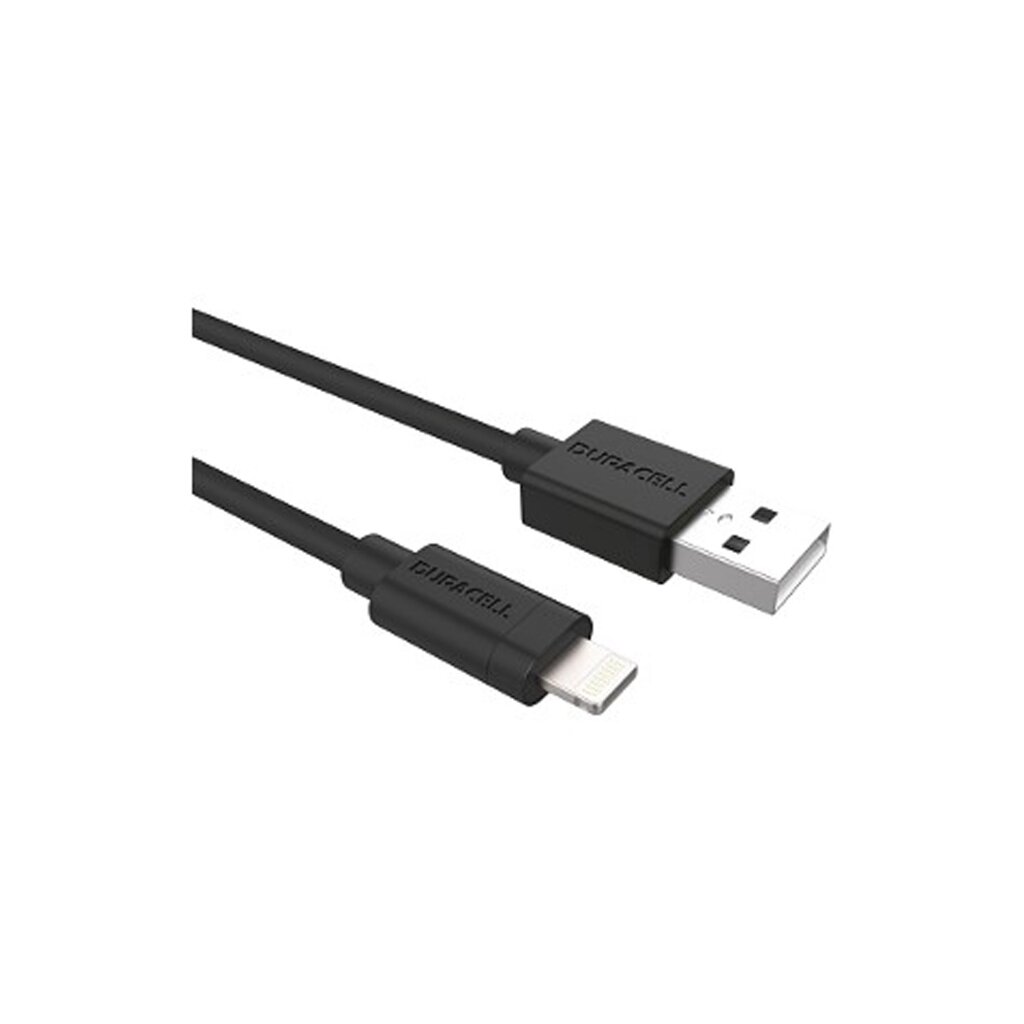 Интерфейсный кабель Duracell USB5012A USB-A to Lightning Черный от компании icopy - фото 1