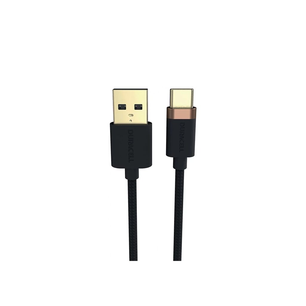 Интерфейсный кабель Duracell USB6061A USB-A to USB-C Черный от компании icopy - фото 1