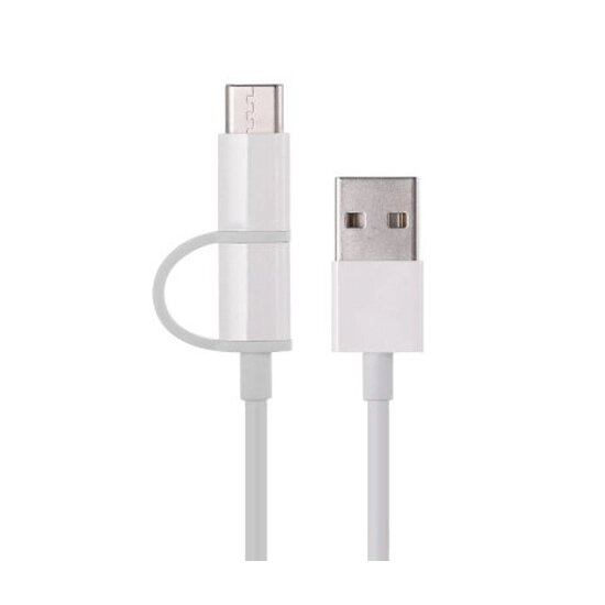 Интерфейсный кабель Xiaomi 100cm MICRO USB and Type-C Белый от компании icopy - фото 1