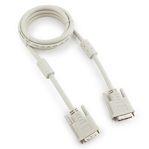 Кабель DVI-D dual link Cablexpert CC-DVI2-6C, 25M/25M, 1.8м, экран, феррит. кольца, пакет от компании icopy - фото 1