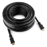 Кабель HDMI Cablexpert CC-HDMI4-15M, 15м, v1.4, 19M/19M, черный, позол. разъемы, экран, пакет от компании icopy - фото 1