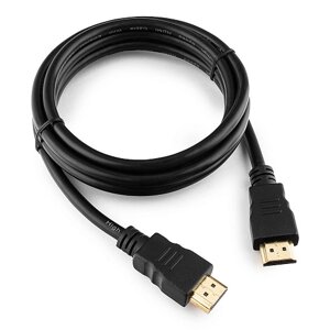 Кабель HDMI Cablexpert CC-HDMI4-6, 1.8м, v2.0, 19M/19M, черный, позол. разъемы, экран, пакет