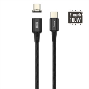 Кабель Olmio PD100 MagCable, Type-C - Type-C, 1.5м, 5А черный