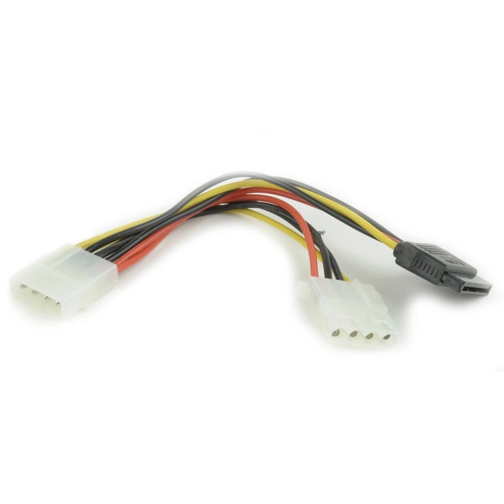 Кабель питания SATA Cablexpert CC-SATA-PSY2, 15см, molex 4pin/molex4pin+sata 15pin, на 2 устр. от компании icopy - фото 1