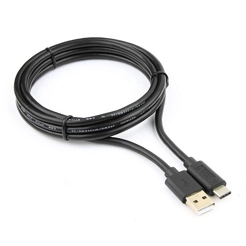 Кабель USB Cablexpert CCP-USB2-AMCM-6, USB2.0 USB/Type-C, 1.8м, пакет от компании icopy - фото 1