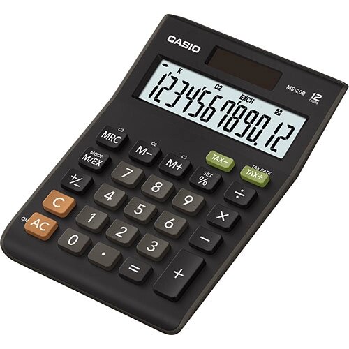 Калькулятор настольный CASIO MS-20B-S-EC от компании icopy - фото 1