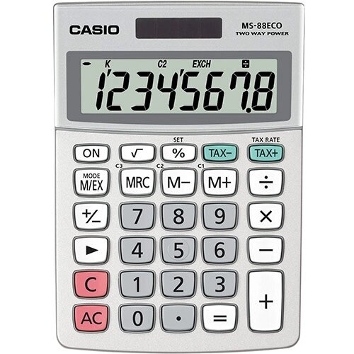 Калькулятор настольный CASIO MS-88ECO-W-EP от компании icopy - фото 1