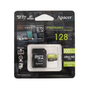 Карта памяти Apacer AP128GEDM1D05-R 128GB с адаптером SD